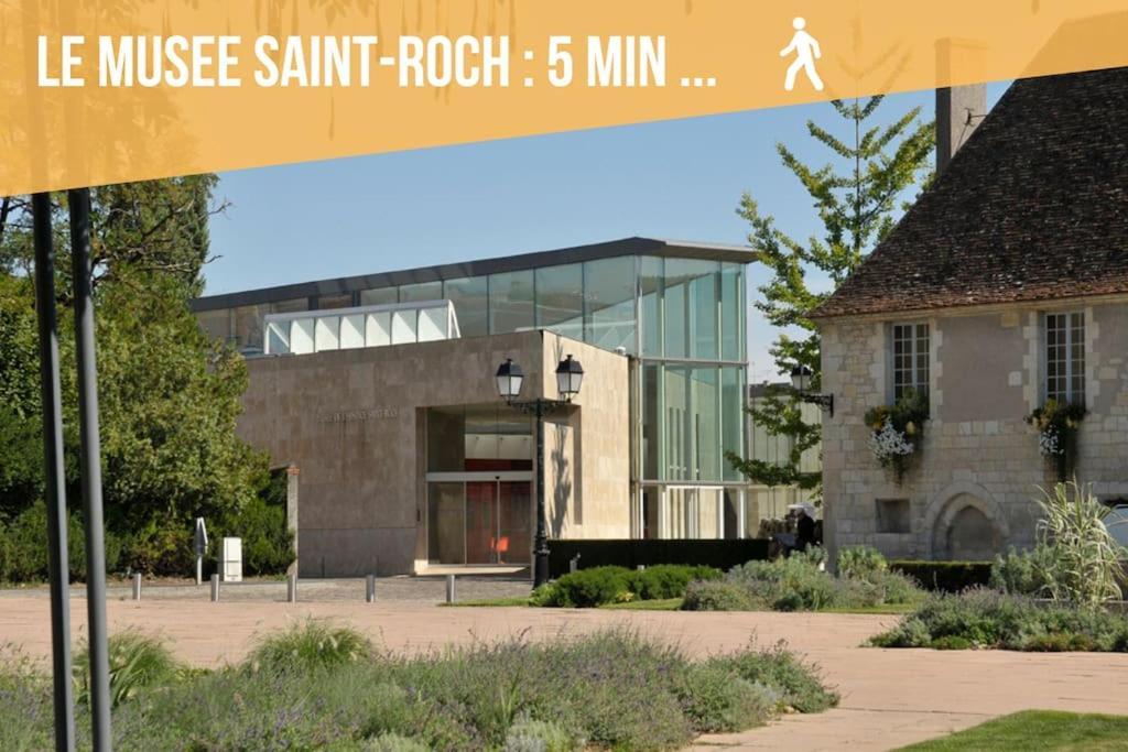 Le Saint-Roch, Centre-Ville, Terrasse Privee Issoudun Εξωτερικό φωτογραφία